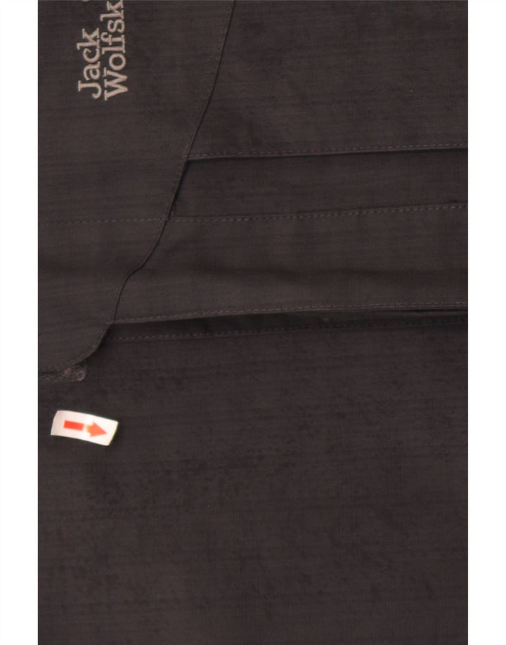 Мужская дождевик Jack Wolfskin UK 40, большой черный полиэстер