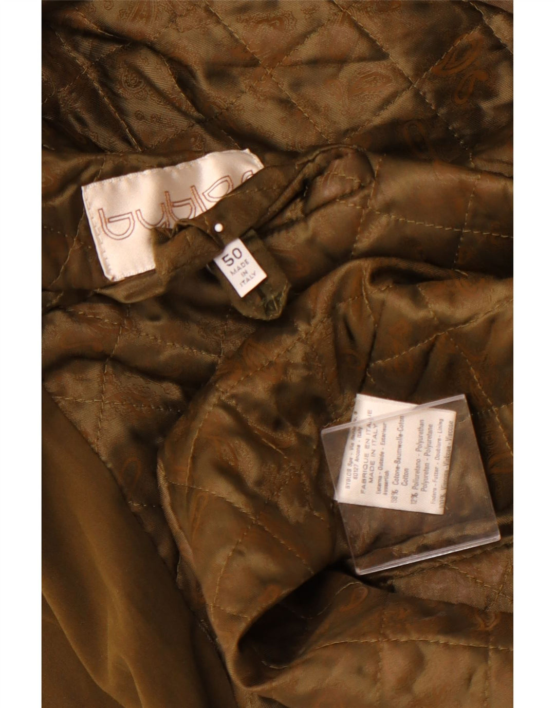 Мужское пальто BYBLOS IT 50, большой цвет хаки, хлопок