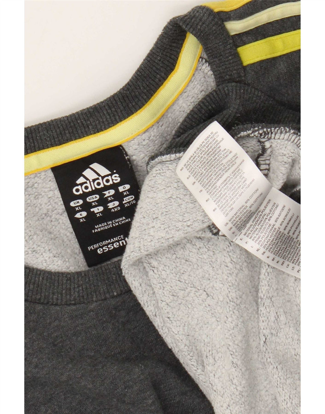 Мужской свитер Adidas Jumper XL Серый хлопок