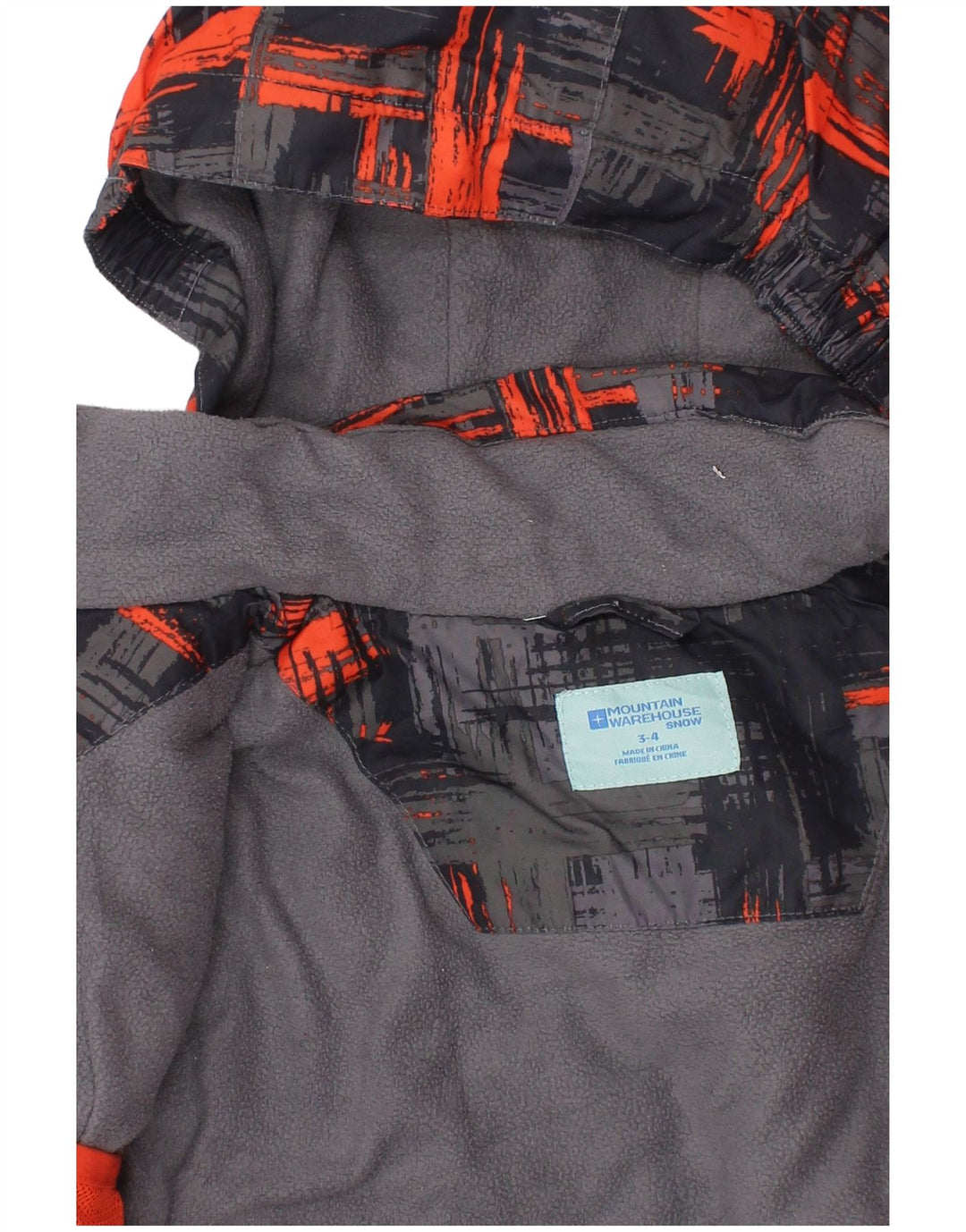 Ветровка с капюшоном для мальчиков Mountain Warehouse, 3–4 года, серая клетка