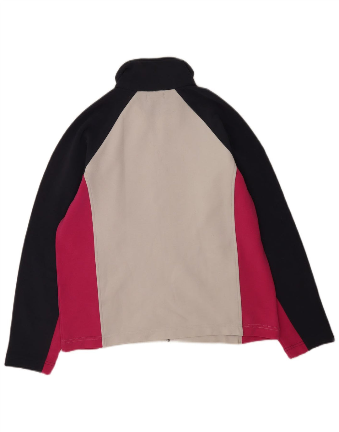 Женский спортивный костюм Kappa, верхняя куртка UK 14, средний белый полиэстер с цветными блоками