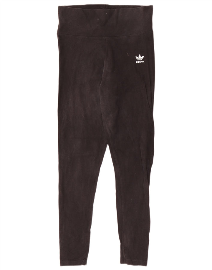 Женские леггинсы ADIDAS UK 12, средние, черные