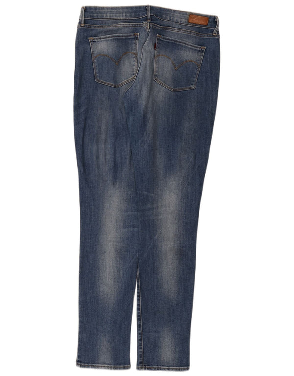 Женские узкие джинсы Levi's W31 L34 синие, хлопок
