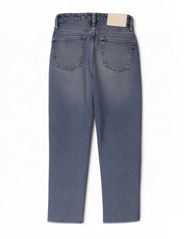 Женские зауженные джинсы Zara с высокой талией EU 32 2XS W22 L24, синие, хлопок