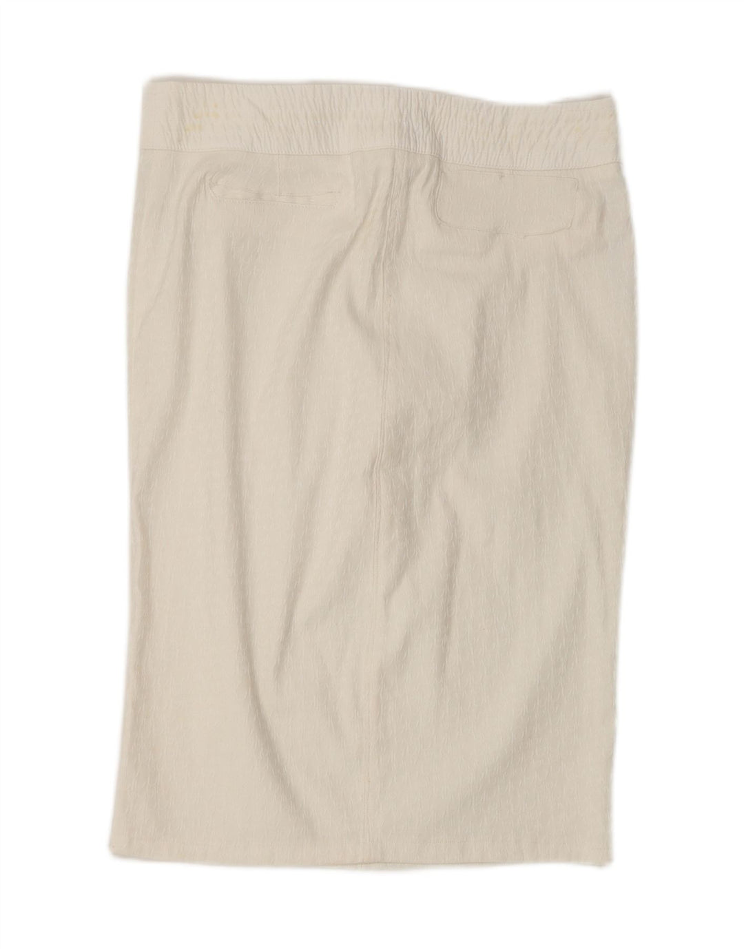 BYBLOS Womens Straight Skirt IT 46 XL W32 Off White Polyester Vintage Byblos and Second-Hand Byblos from Messina Hembry 