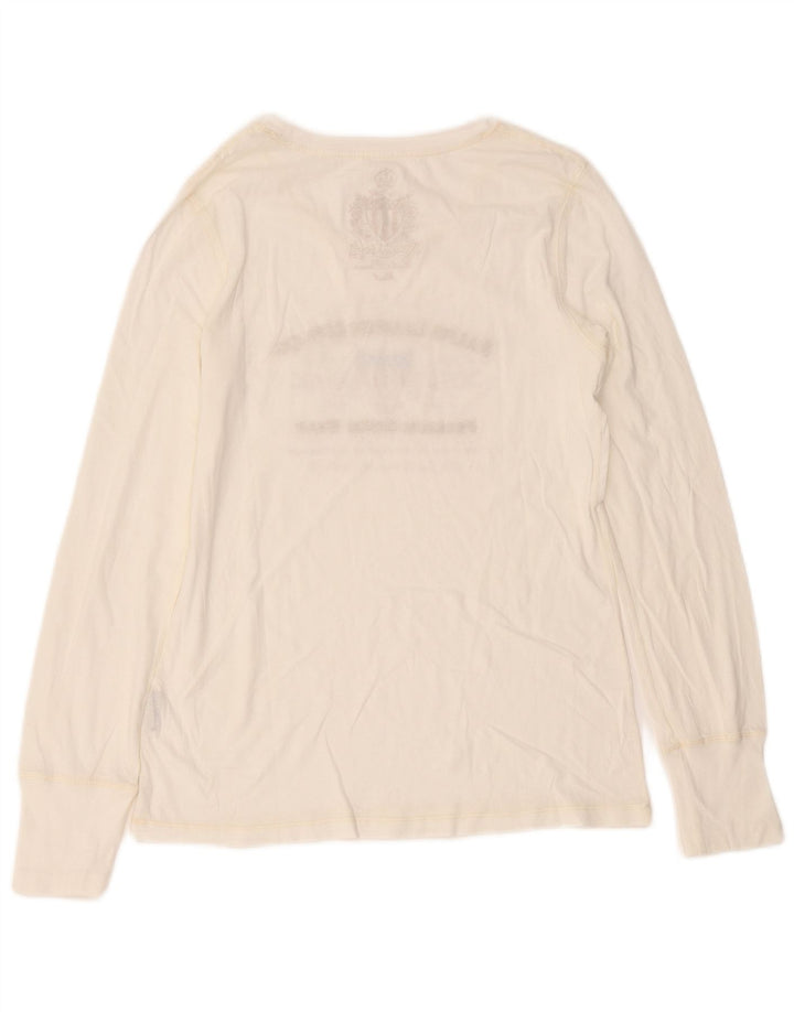 Женский топ с графическим рисунком Ralph Lauren, Великобритания, 8, маленький белый