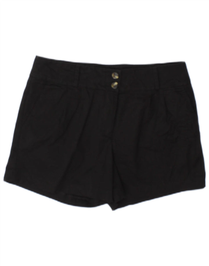 Женские шорты чинос Oasis UK 12 Medium W32, черные хлопковые