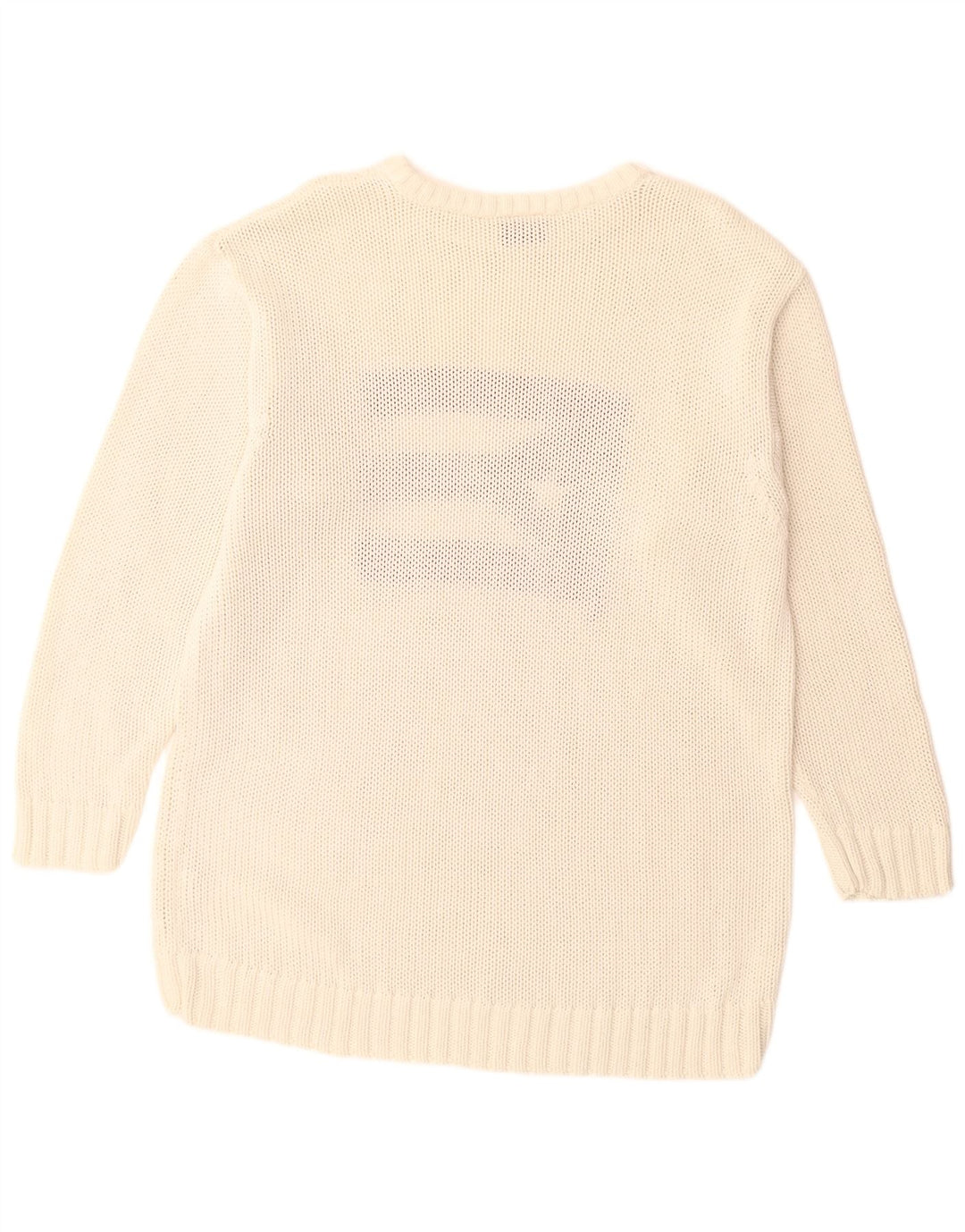 Мужской джемпер с круглым вырезом ARIZONA, большой белый хлопковый свитер