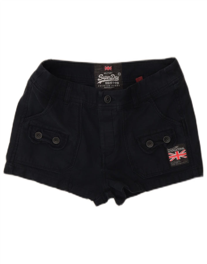 Женские шорты карго Superdry XS W28, черный хлопок