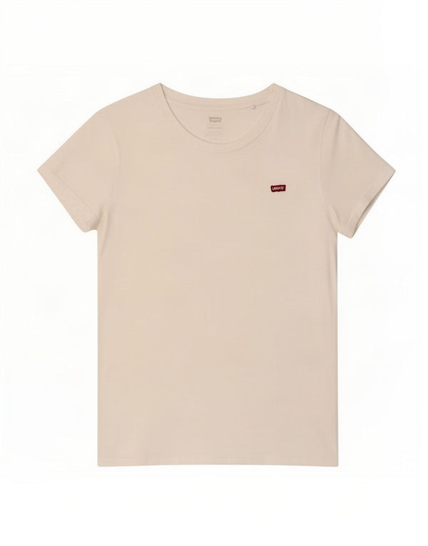 Женская футболка Levi's Top UK 10, маленькая, белый хлопок