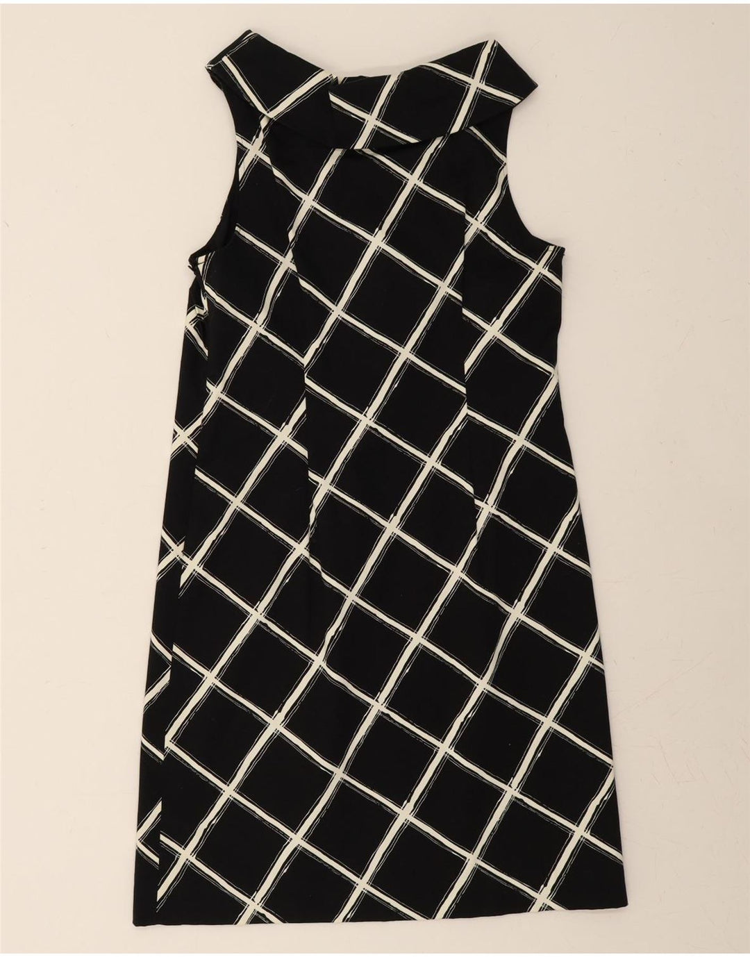 MICHAEL KORS Womens Sleeveless Basic Dress US 4 Small Black Check Cotton Vintage Michael Kors and Second-Hand Michael Kors from Messina Hembry 