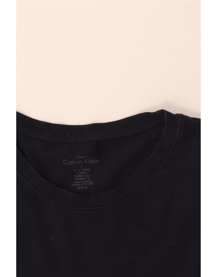 Женская футболка с рисунком Calvin Klein Top UK 14 Medium Navy Blue