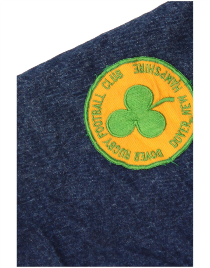 Мужская джинсовая куртка Dover Sherpa VINTAGE UK 40, большая синяя