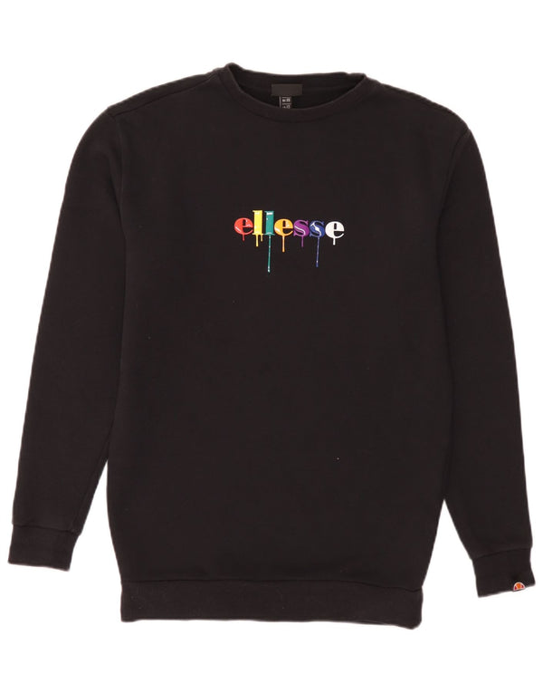 Мужской свитшот с рисунком Ellesse XS, черный хлопок