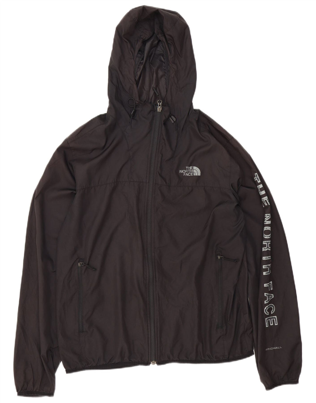 Мужская дождевик с капюшоном The North Face UK 38, средний черный полиэстер