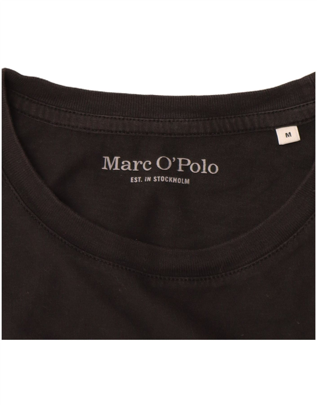 Женская футболка Marc O'Polo Top UK 14, средний черный хлопок