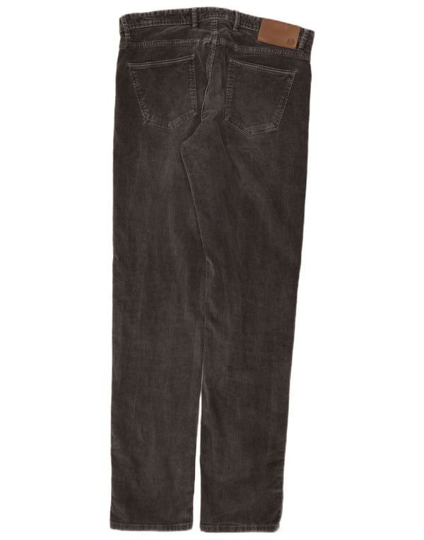 Мужские вельветовые брюки приталенного кроя Massimo Dutti EU 42, большие W32 L33, серые