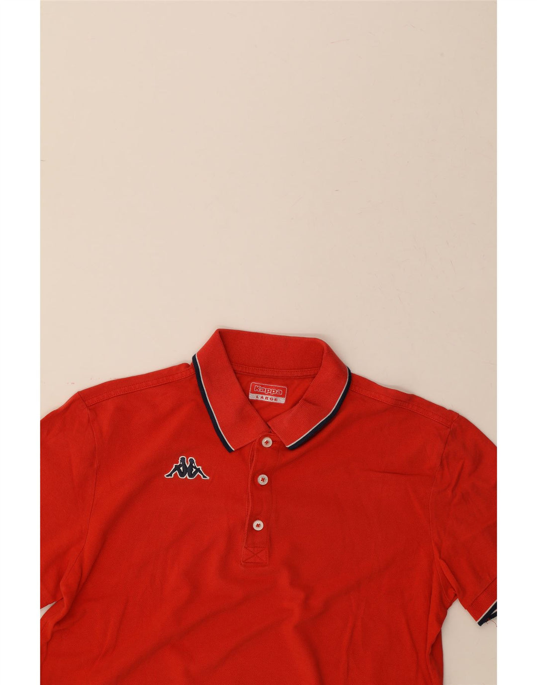 KAPPA Mens Polo Shirt Large Red Cotton Vintage Kappa and Second-Hand Kappa from Messina Hembry 