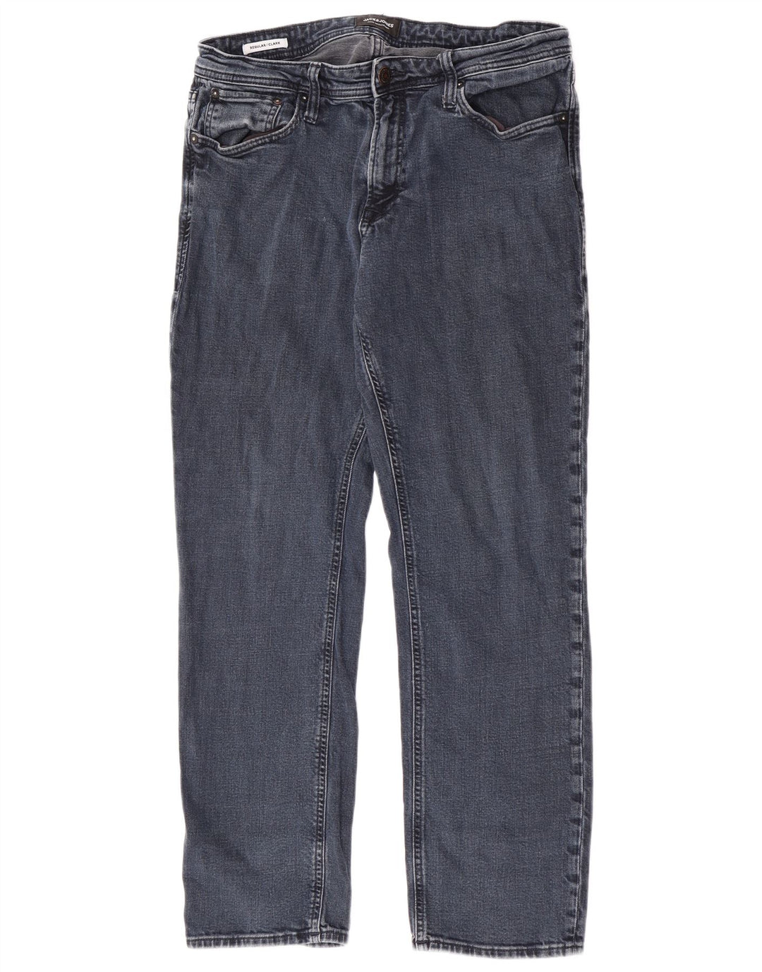 Мужские прямые джинсы Jack & Jones Clark Regular W34 L29, синий хлопок