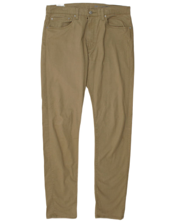 Мужские повседневные брюки LEVI'S 512 Slim Tapered W34 L36 Бежевые, хлопок