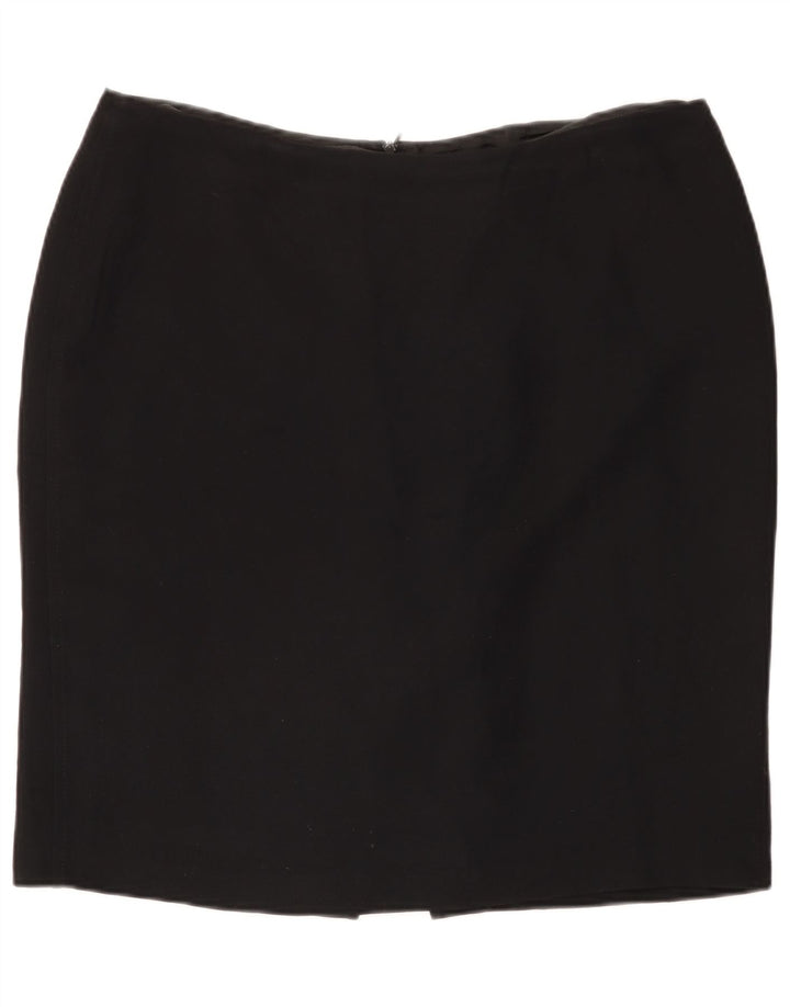 Женская мини-юбка-карандаш Marks & Spencer UK 20 2XL W40, черный полиэстер