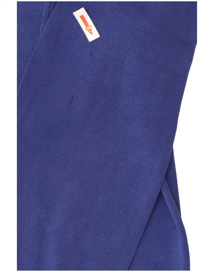 Armani Jeans Мужской джемпер с круглым вырезом, маленький синий хлопковый свитер