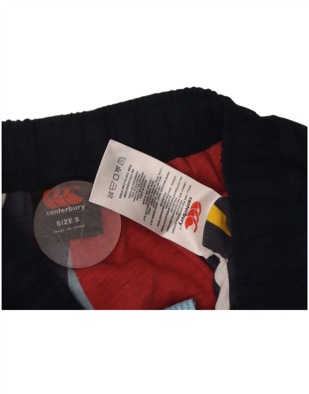 CANTERBURY Мужские спортивные брюки с графическим рисунком, маленькие, темно-синие, полиэстер