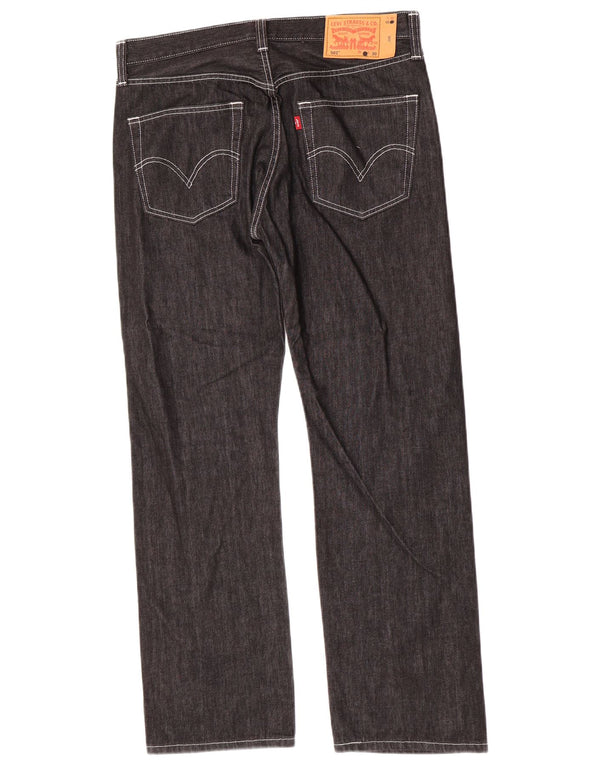 Мужские прямые джинсы Levi's 501 W34 L30, черный хлопок