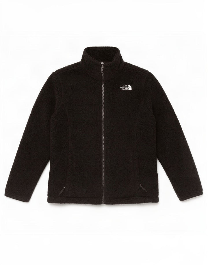 Флисовая куртка The North Face для девочек 14–15 лет, большая, черная, из полиэстера