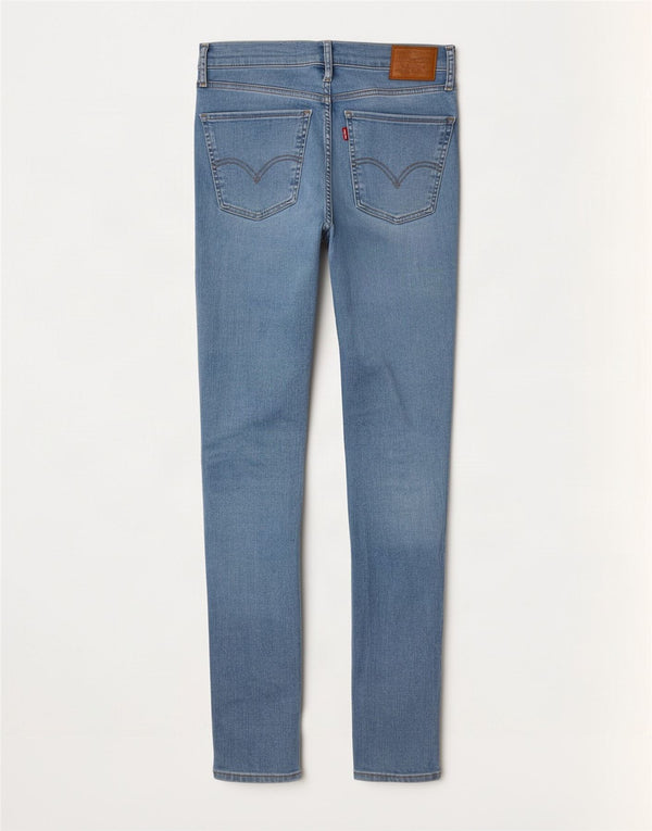 Женские джинсы скинни Levi's W28 L32 синие, хлопок