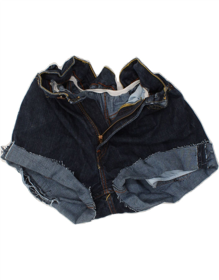 LEVI'S Womens 505 Denim Shorts W24 XS Navy Blue Vintage Levi's and Second-Hand Levi's from Messina Hembry 