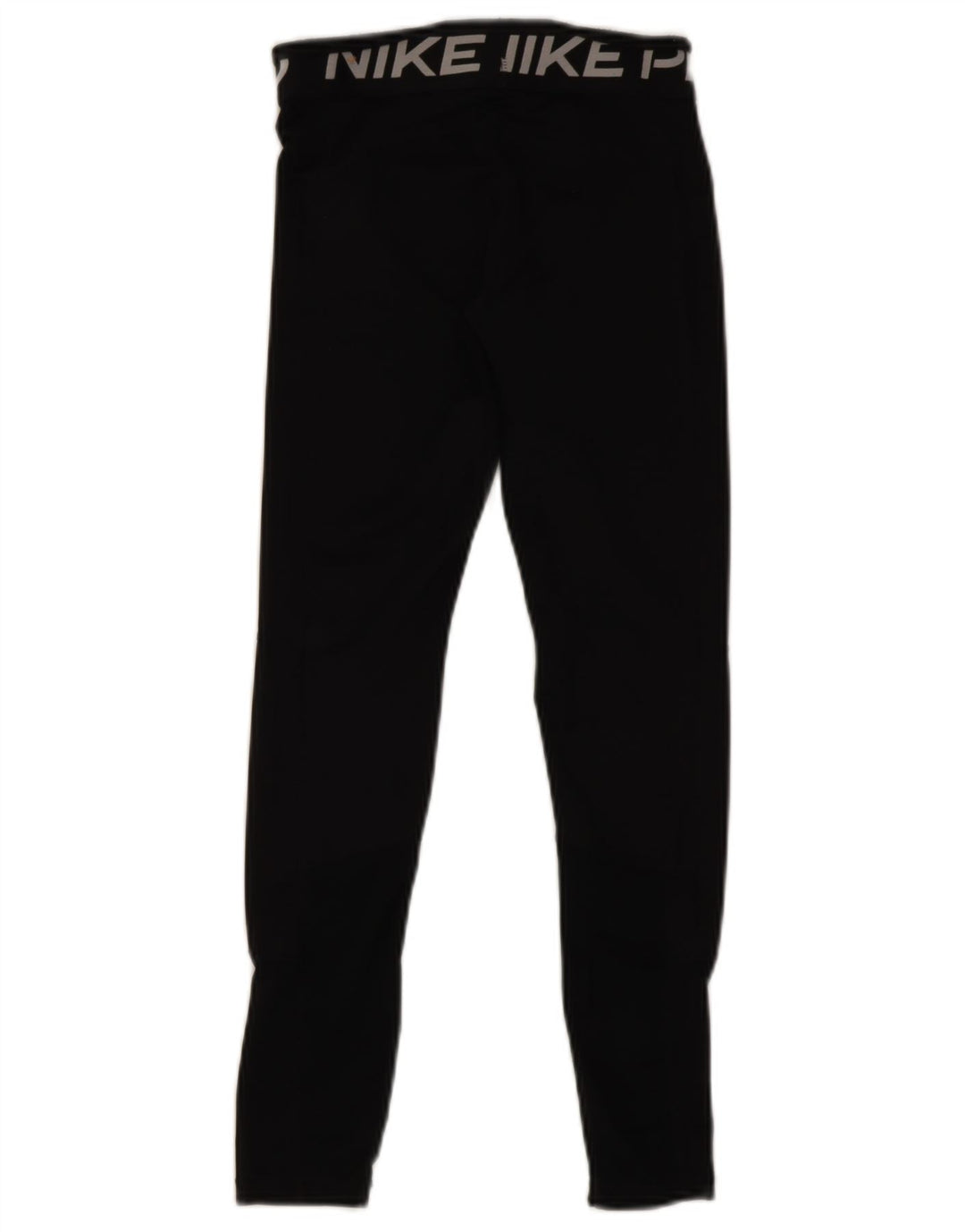 Женские леггинсы с рисунком Nike Dri Fit UK 14, большой черный полиэстер