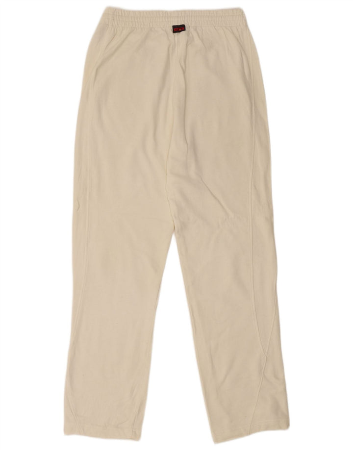 KAPPA Womens Graphic Tracksuit Trousers XS White Cotton