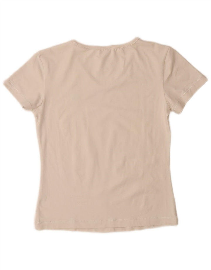 Женская футболка Adidas Top UK 14 Medium Off White Полиамид