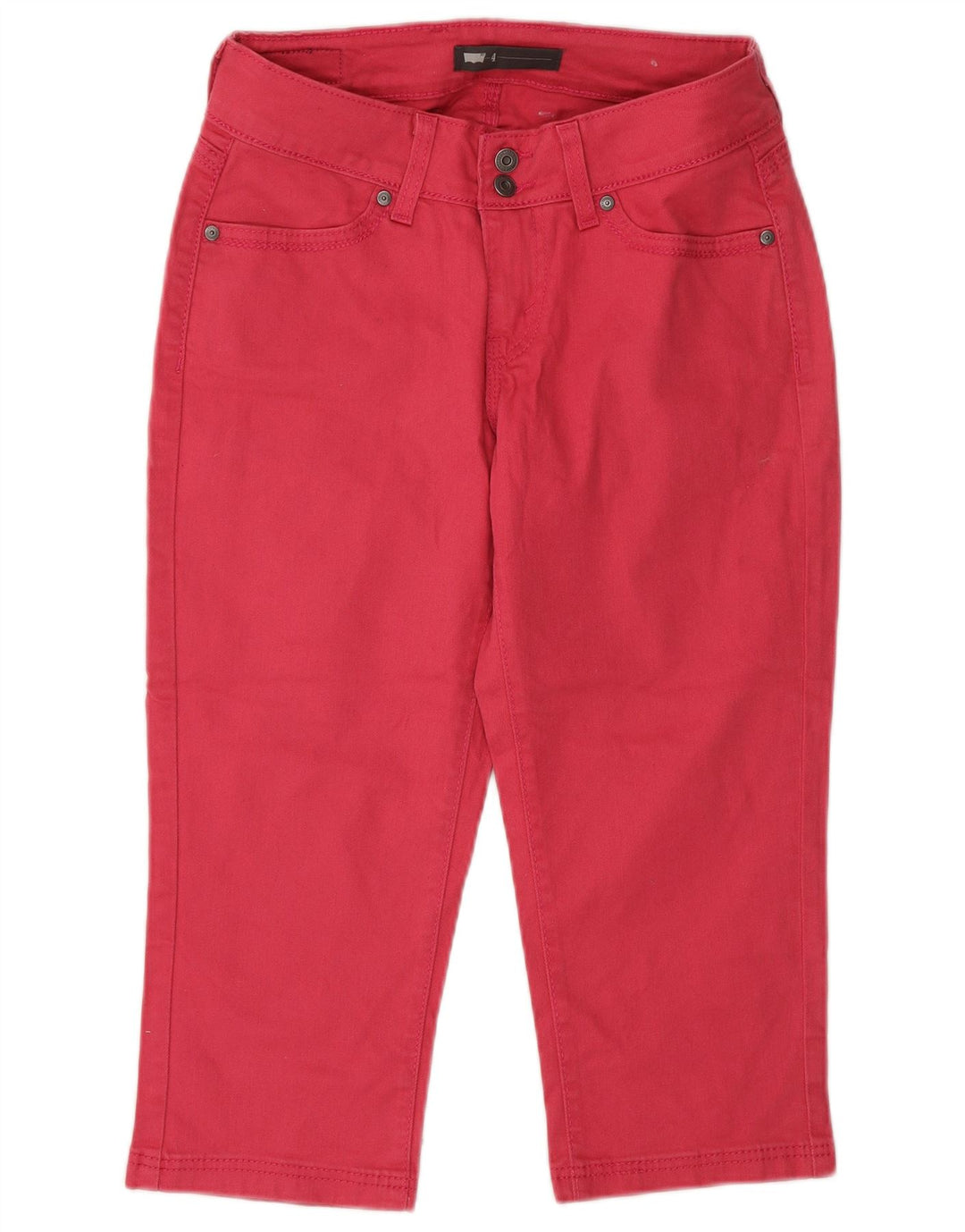 Женские джинсы-капри Levi's США 4, маленькие W27 L20, розовый хлопок