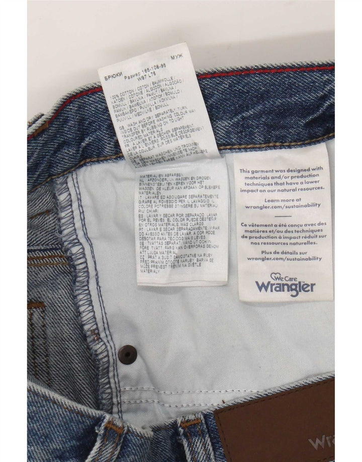 Мужские прямые джинсы Wrangler W38 L27, синий хлопок
