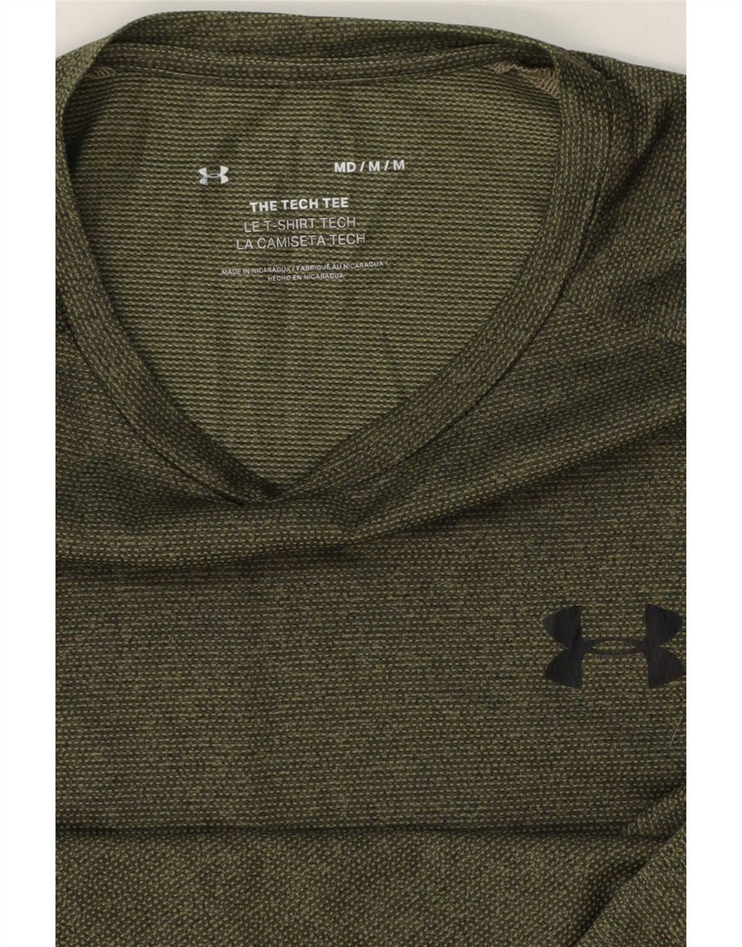 Мужская футболка Under Armour Top среднего зеленого цвета