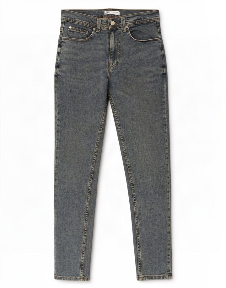 Женские узкие джинсы Zara EU 42, большие W32 L30, синие