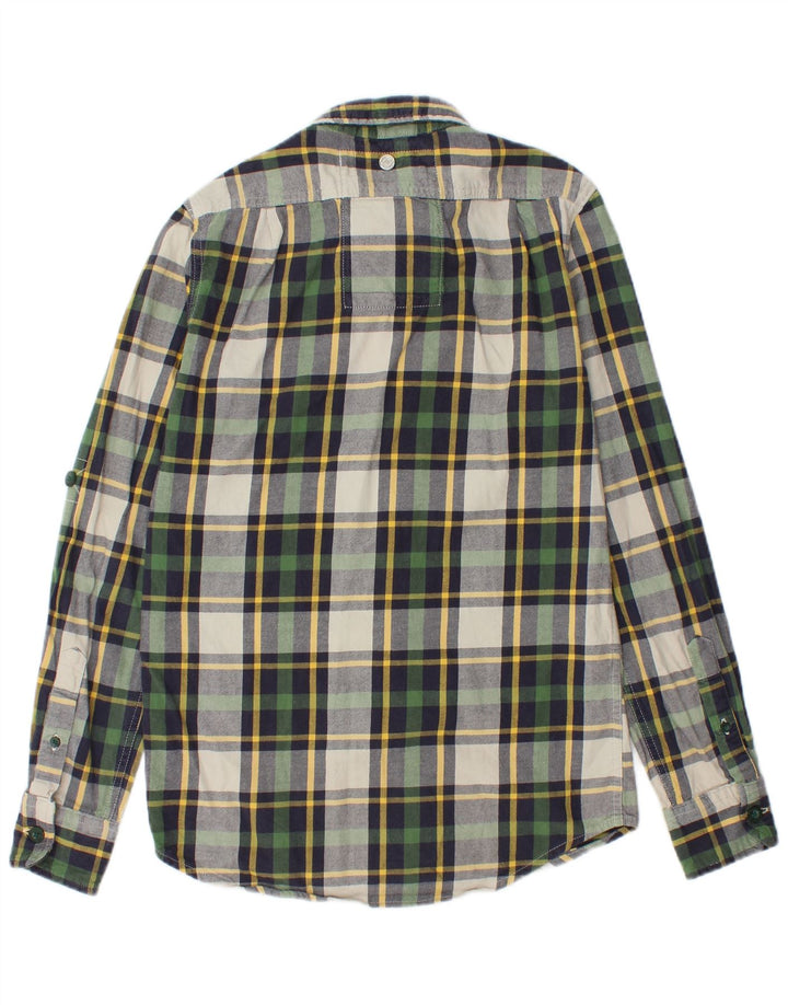 Superdry Мужская классическая фланелевая рубашка в клетку, маленькая разноцветная клетка