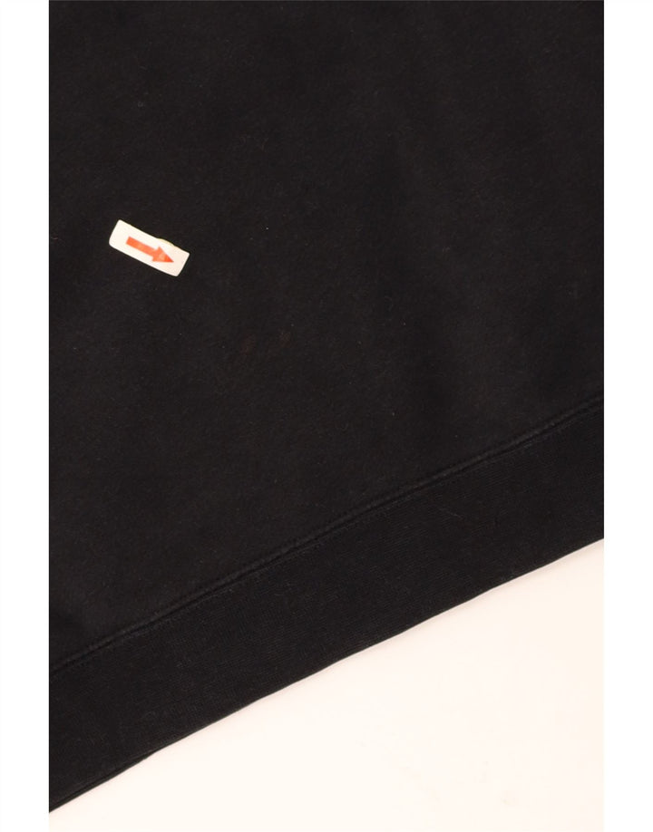 Женский укороченный свитшот большого размера с графическим рисунком NIKE UK 10, маленький черный