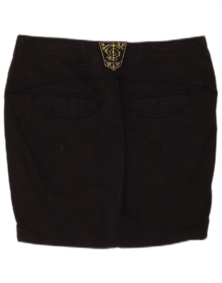 Guess Женская мини-юбка W28, средний черный хлопок