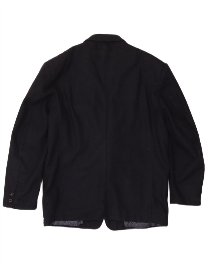 Мужской пиджак Carrera на 2 пуговицах UK 42 XL темно-синий шерстяной