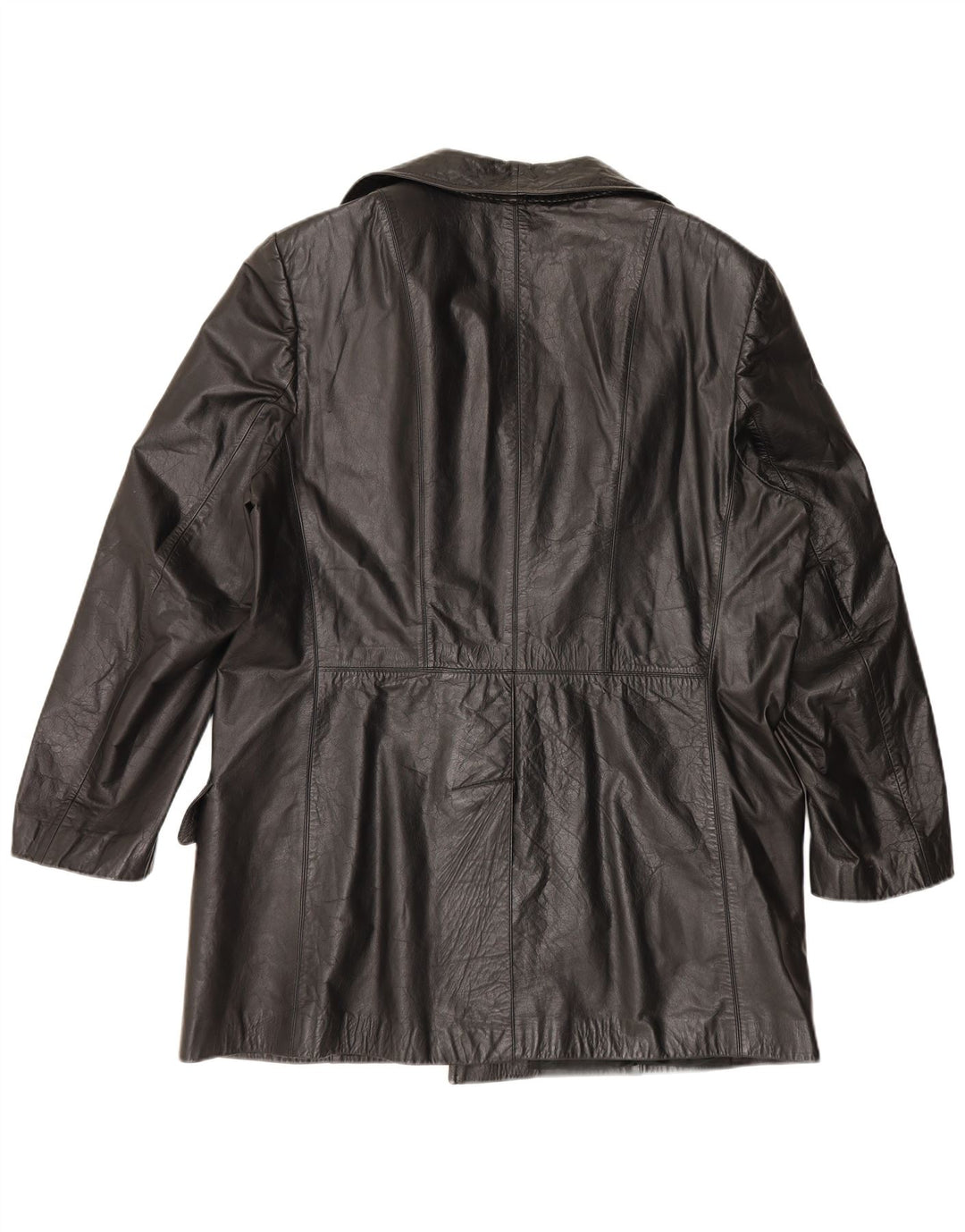 Винтажная мужская кожаная куртка UK 42 XL, черная