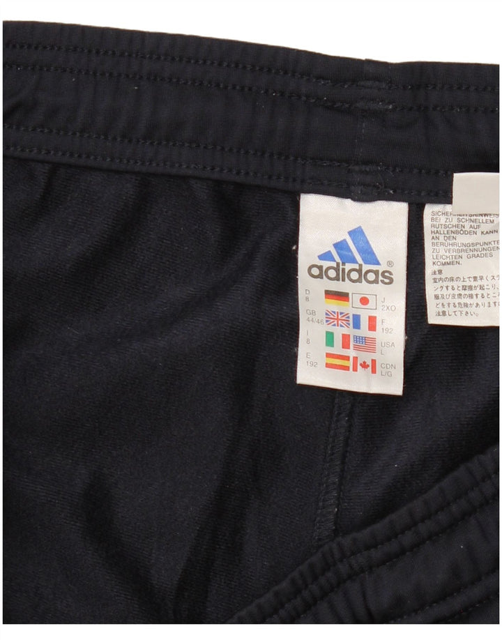 Мужские спортивные брюки ADIDAS UK 44/46, большие, темно-синие, полиэстер