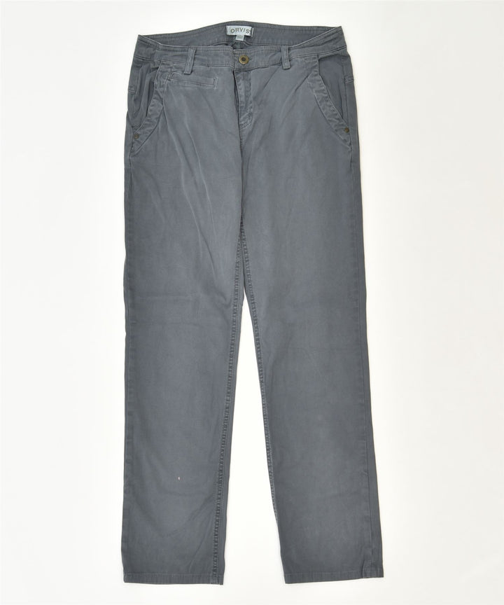 ORVIS Womens Slim Chino Trousers US 4 Small W28 L29 Grey Cotton Classic | Vintage | Thrift | Second-Hand | Used Clothing | Messina Hembry 