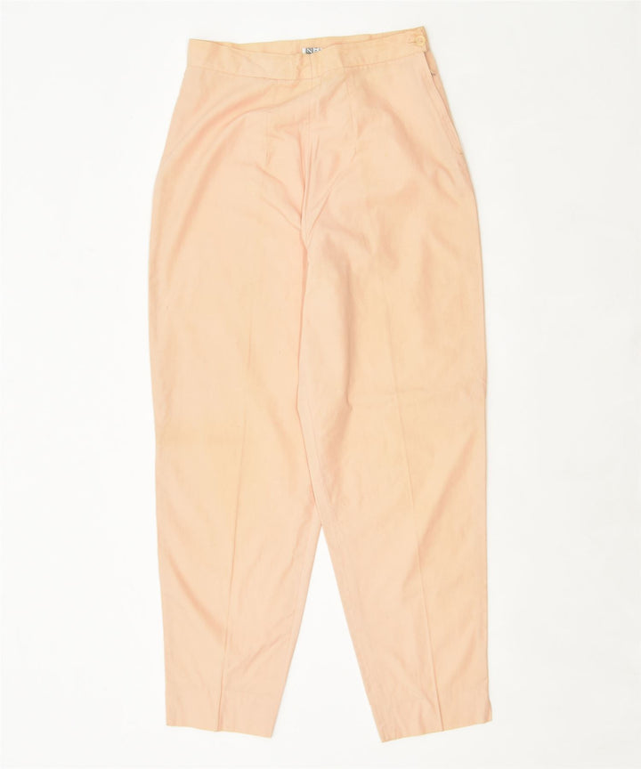 VINTAGE Womens High Waist Suit Trousers IT 44 Medium W26 L26 Orange | Vintage | Thrift | Second-Hand | Used Clothing | Messina Hembry 