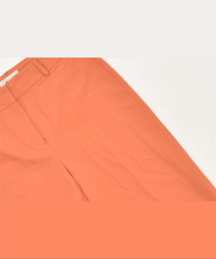 YOORS Womens Bootcut Suit Trousers EU 36 Small W28 L33 Orange Classic | Vintage | Thrift | Second-Hand | Used Clothing | Messina Hembry 