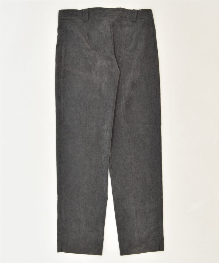 VINTAGE Womens Slim Trousers IT 46 Large W32 L30 Grey Polyester Classic | Vintage | Thrift | Second-Hand | Used Clothing | Messina Hembry 