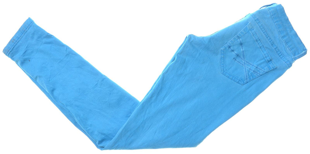 AEROPOSTALE Girls Jeggings 10-11 Years W24 L26 Blue Cotton Reg/Normal Lola - Second Hand & Vintage Designer Clothing - Messina Hembry