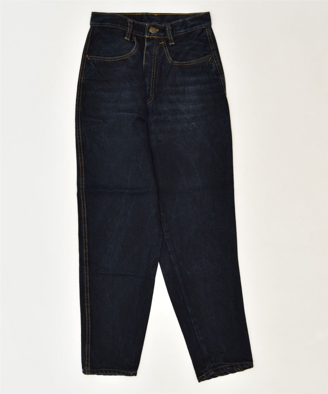 LES PANT Womens Tapered Jeans IT 42 Medium W26 L28 Navy Blue Classic | Vintage | Thrift | Second-Hand | Used Clothing | Messina Hembry 